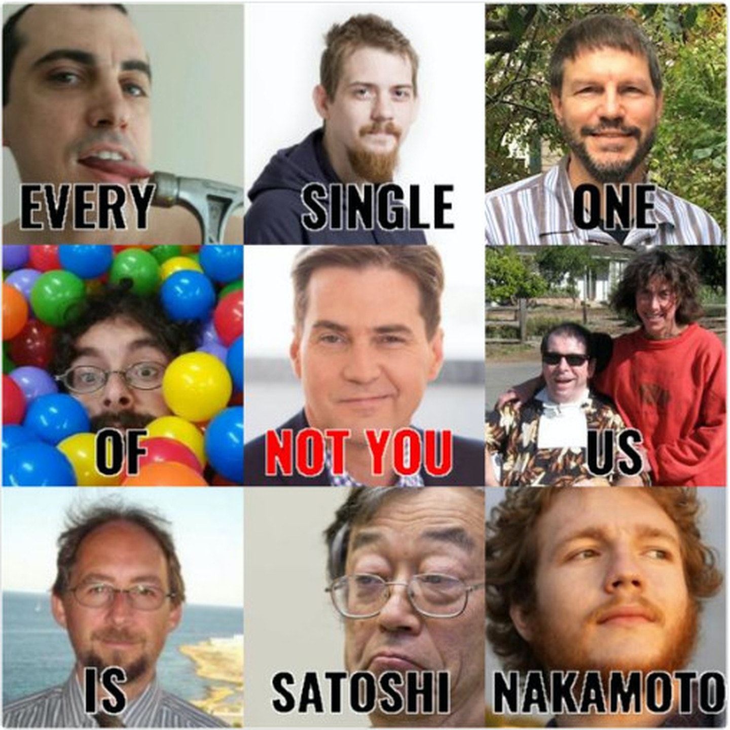 We all are Satoshi meme.